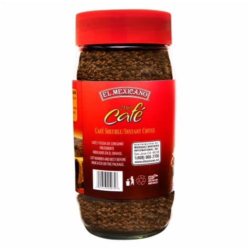 El Mexicano® Mas-Cafe Instant Coffee Perspective: back