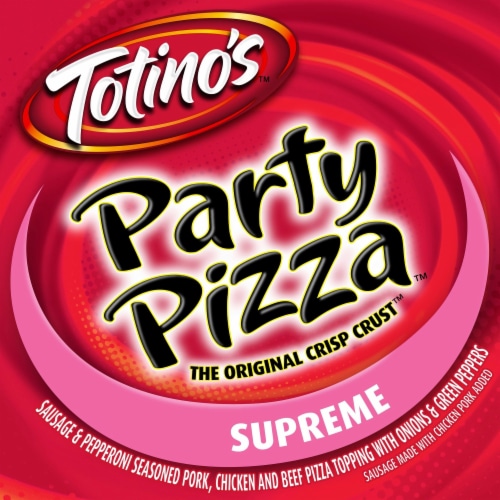 Totino's Supreme Party Pizza Pack Thin Crust Frozen Pizza Snacks Perspective: back