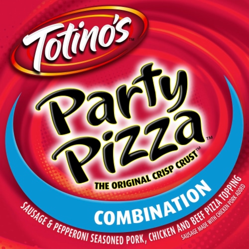Totino's Party Pizza Combination Thin Crust Frozen Pizza Perspective: back