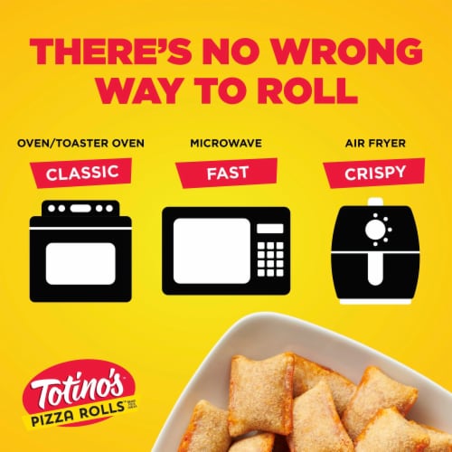 Totino's Pizza Rolls Triple Cheese Flavored Frozen Snacks Perspective: back