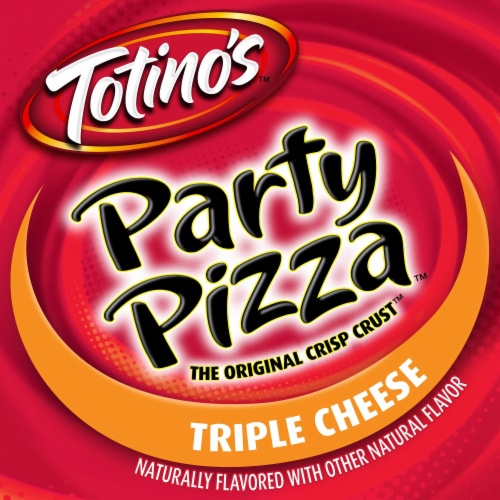 Totino's Party Pizza Pack Triple Cheese Flavored Frozen Snacks Perspective: back