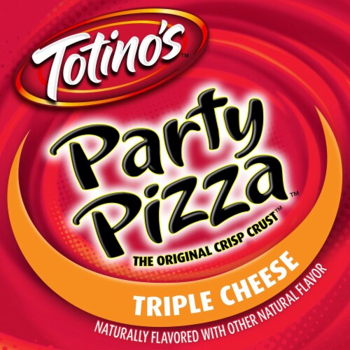 Totino's Party Pizza Pack Triple Cheese Flavored Frozen Snacks Perspective: back