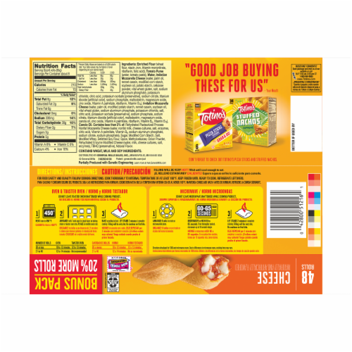 Totino's Cheese Pizza Rolls Perspective: back