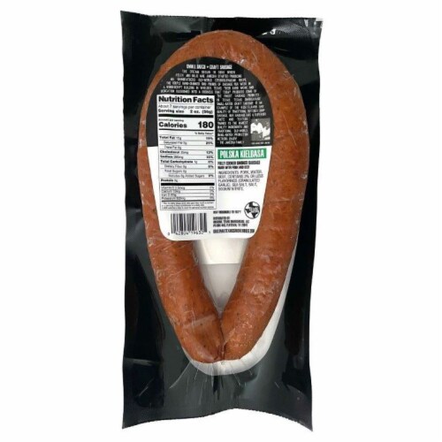 Texas Smokehouse Polska Keilbasa Fully Cooked Smoked Sausage Perspective: back