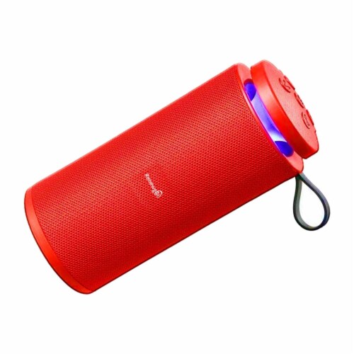 Renewgoo GooBlast Speaker Portable Bluetooth Wireless LED Light Color Show, Red Perspective: back