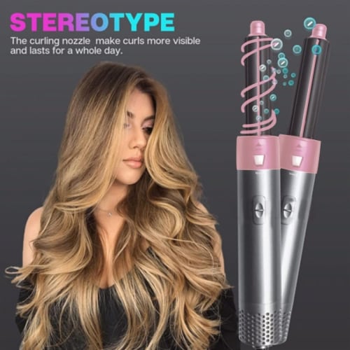 5 in 1 Hot Air Styler Negative Ionic Hair Dryer Hair Curler Straightener