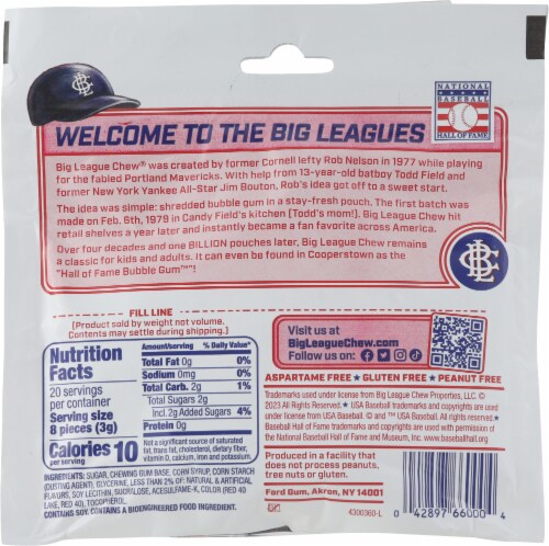Big League Chew® Outta Here Original™ Bubble Gum Perspective: back