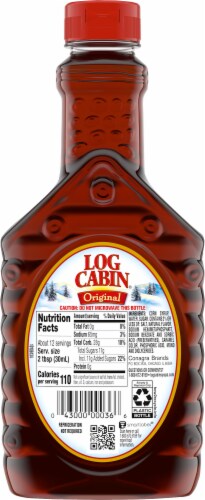 Log Cabin Original Syrup Perspective: back