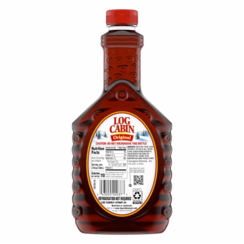 Log Cabin Original Syrup Perspective: back