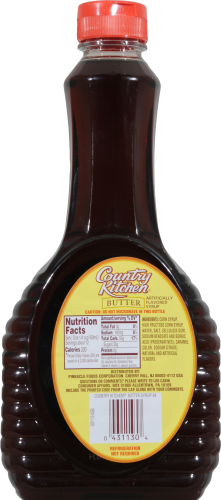 Country Kitchen Butter Flavored Syrup Perspective: back