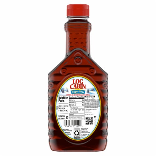 Log Cabin Sugar Free Pancake Syrup Perspective: back