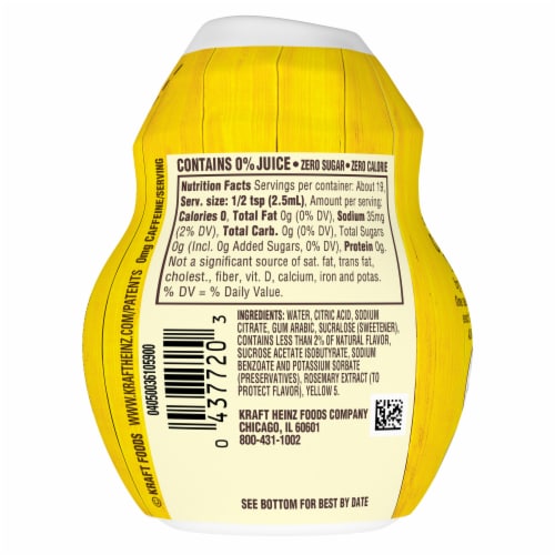Country Time Lemonade Naturally Flavored Liquid Drink Mix, Bottle Perspective: back