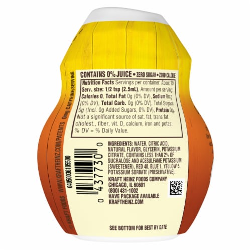 Country Time Lemon Iced Tea Naturally Flavored Liquid Drink Mix Perspective: back