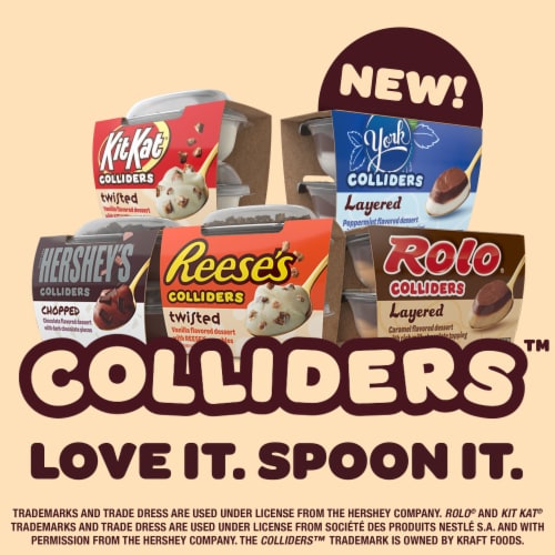 COLLIDERS™ Twisted HERSHEY'S COOKIES ‘N’ CREME Refrigerated Dessert Perspective: back