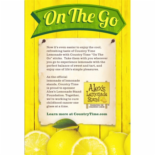 Country Time Lemonade Naturally Flavored Powdered Drink Mix Perspective: back