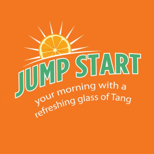 Tang Orange Drink Mix Canister Perspective: back