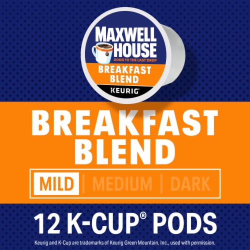 Maxwell House Coffee Breakfast Blend Box Perspective: back