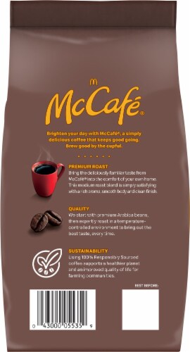 McCafe Premium Roast Medium Ground Coffee Perspective: back