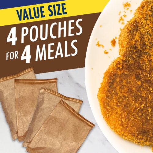 Shake 'N Bake Original Pork Seasoned Coating Mix Value Size, Box, Packets Perspective: back