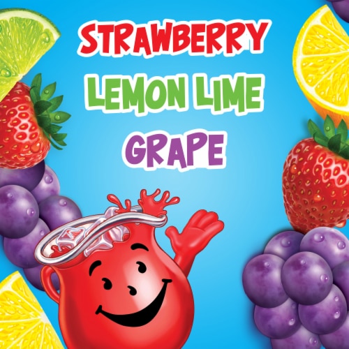 Kool-Aid Strawberry Lemon Lime and Grape Ready To Eat Gelatin Snacks Perspective: back