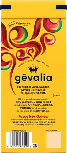 Gevalia Special Reserve Papua New Guinea Fine Ground Coffee Perspective: back