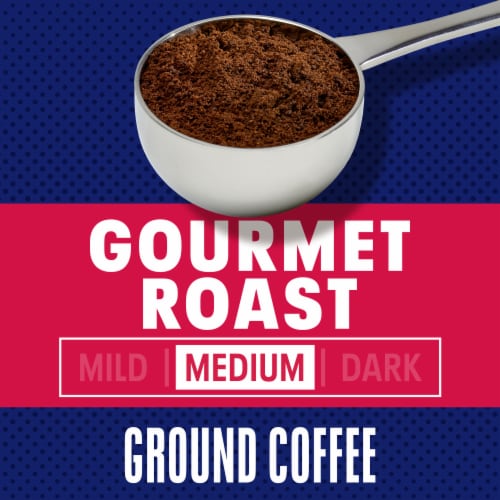 Maxwell House Gourmet Roast Medium Roast Ground Coffee, Canister Perspective: back