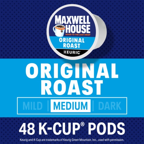 Maxwell House Original Roast Medium Roast K-Cup Coffee Pods Perspective: back