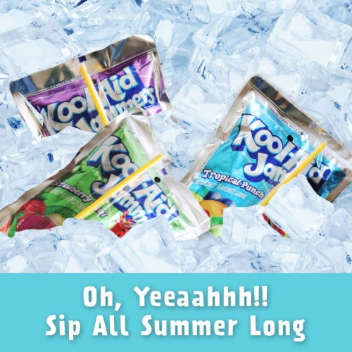 Kool-Aid Summer Blast Jammers Boomin' Berry Artificially Flavored Soft Drink Perspective: back