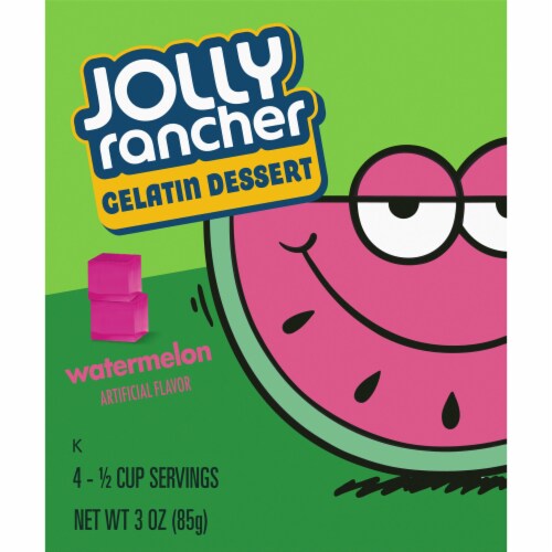 JOLLY RANCHER Watermelon Gelatin Dessert Mix Perspective: back