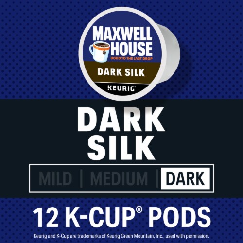 Maxwell House Dark Silk Dark Roast K-Cups Coffee Pods Perspective: back