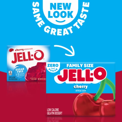 Jell-O Zero Sugar Cherry Flavor Gelatin