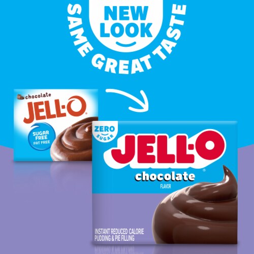 Jell-O® Sugar Free Chocolate Instant Pudding and Pie Filling Perspective: back
