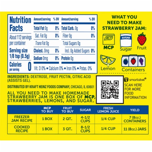 MCP Premium Fruit Pectin Perspective: back