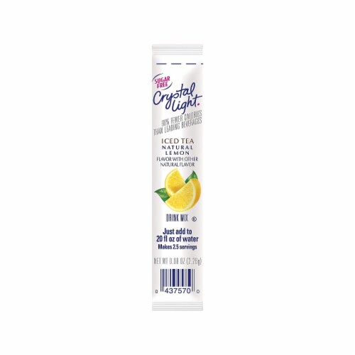 Crystal Light® On the Go, Iced Tea, 0.16 oz Packets, 30/Box GEN00757 Perspective: back