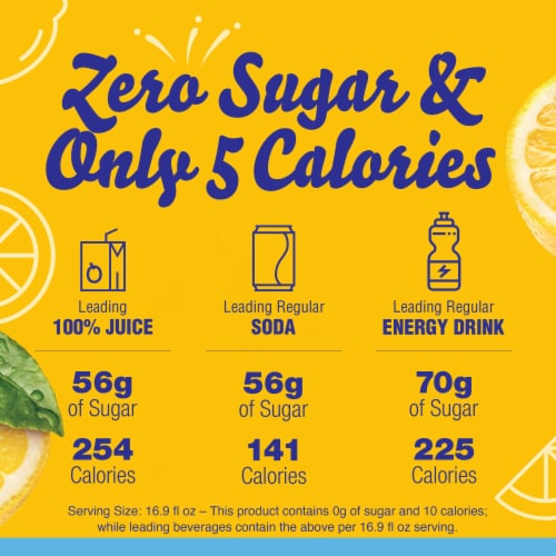 Crystal Light Lemon Iced Tea Naturally Flavored Powdered Drink Mix Perspective: back