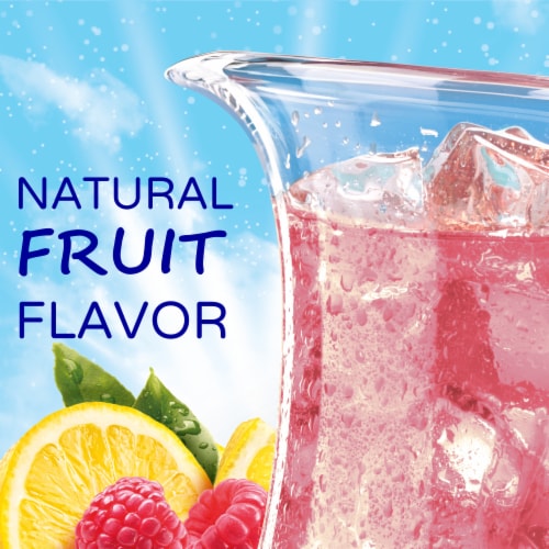 Crystal Light Zero Sugar Raspberry Lemonade Drink Mix Packets Perspective: back