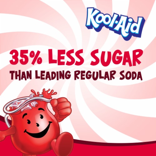 Kool-Aid Cherry Drink Mix Canister Perspective: back
