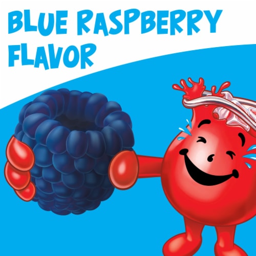Kool Aid Unsweetened Blue Raspberry Lemonade Powdered Soft Drink Mix Packet Perspective: back