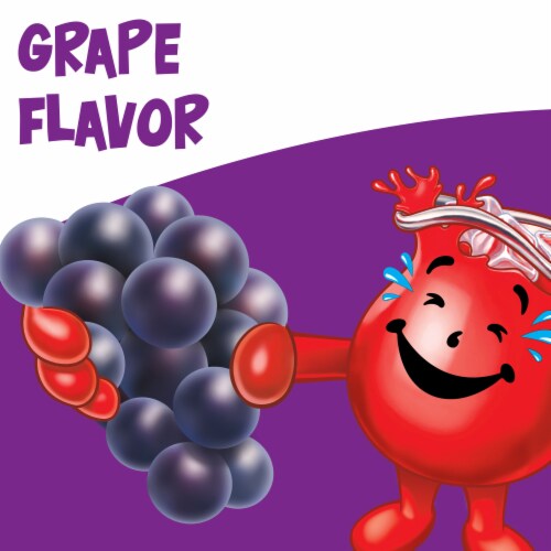 Kool Aid Unsweetened Grape Purple Powdered Soft Drink Mix Packet Perspective: back