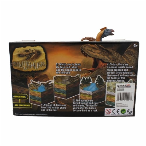 Extinct World Dinosaur Duo Boxed Playset, Style C Perspective: back