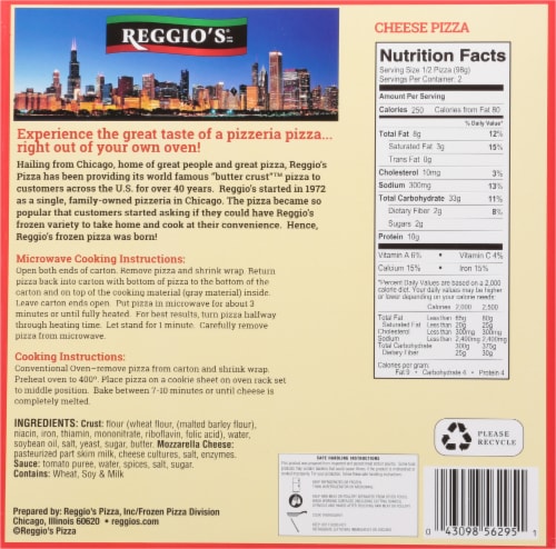 Reggio's® Pizza Premium Chicago Style Cheese Pizza Perspective: back