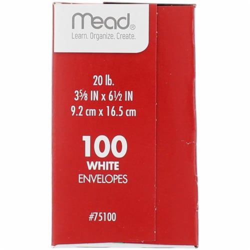 Mead® Boxed Envelopes - White Perspective: back