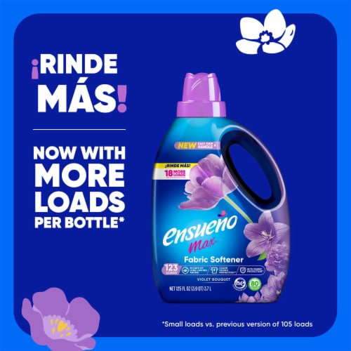 Ensueño® Max Violet Bouquet Biodegradable Fabric Softener Perspective: back