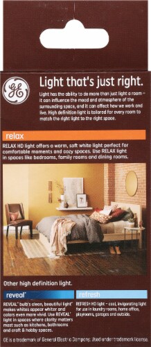 GE Relax 5/9/16-Watt (30/70/100-Watt) A21 LED Light Bulb Perspective: back