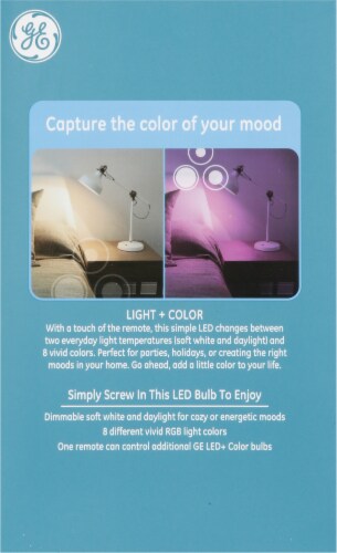 GE LED Color Lightbulb Perspective: back