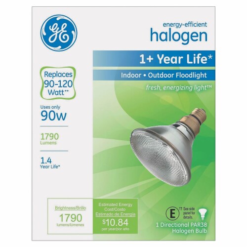 GE Energy-Efficient Halogen Bulb 90 W - Crisp White Perspective: back