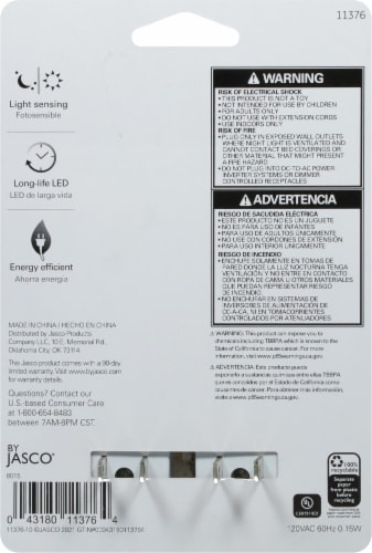 Jasco Automatic LED Night Lights - White Perspective: back