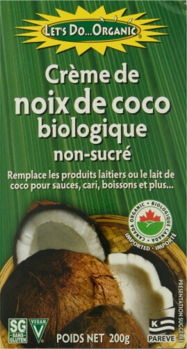 Let's Do Organic® Unsweetened Organic Creamed Coconut Perspective: back