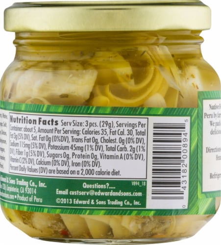 Natural Forest Quartered & Marinated Artichoke Hearts Perspective: back