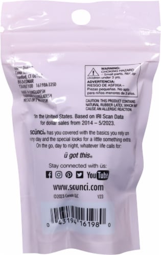 Scunci® Black Hair Rubber Bands Perspective: back